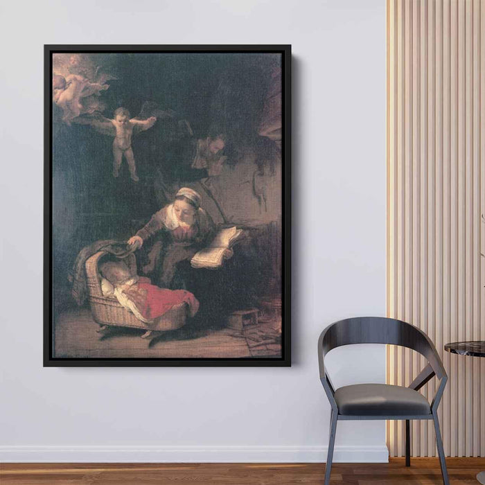 The Holy Family (1645) by Rembrandt - Canvas Artwork