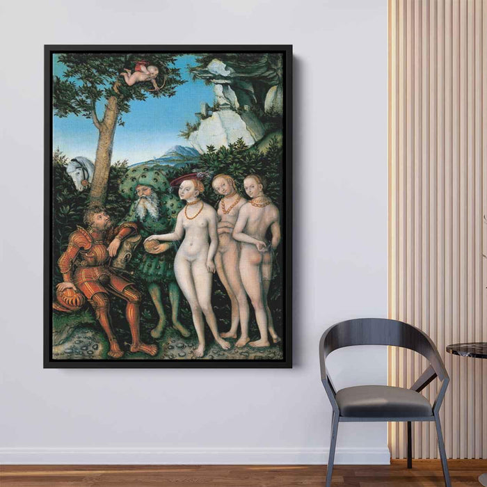 The Judgment of Paris (1530) by Lucas Cranach the Elder - Canvas Artwork