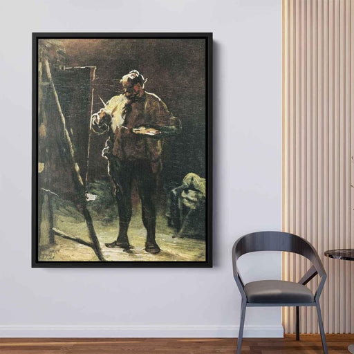 The Painter at His Easel by Honore Daumier - Canvas Artwork
