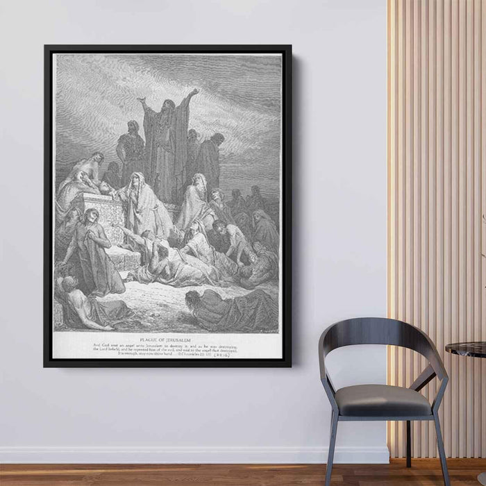 The Plague of Jerusalem by Gustave Dore - Canvas Artwork