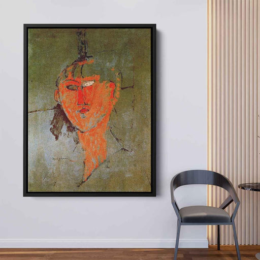 The Red Head (1915) by Amedeo Modigliani - Canvas Artwork