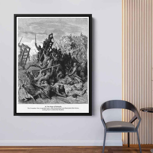 The Siege of Ptolemais by Gustave Dore - Canvas Artwork