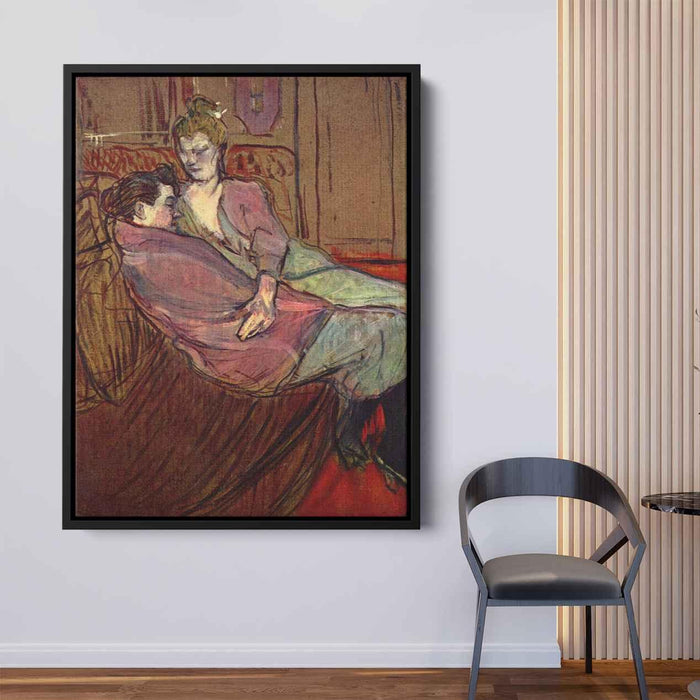 The Two Friends (1894) by Henri de Toulouse-Lautrec - Canvas Artwork