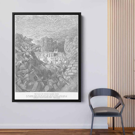 The Walls of Jericho Fall Down by Gustave Dore - Canvas Artwork