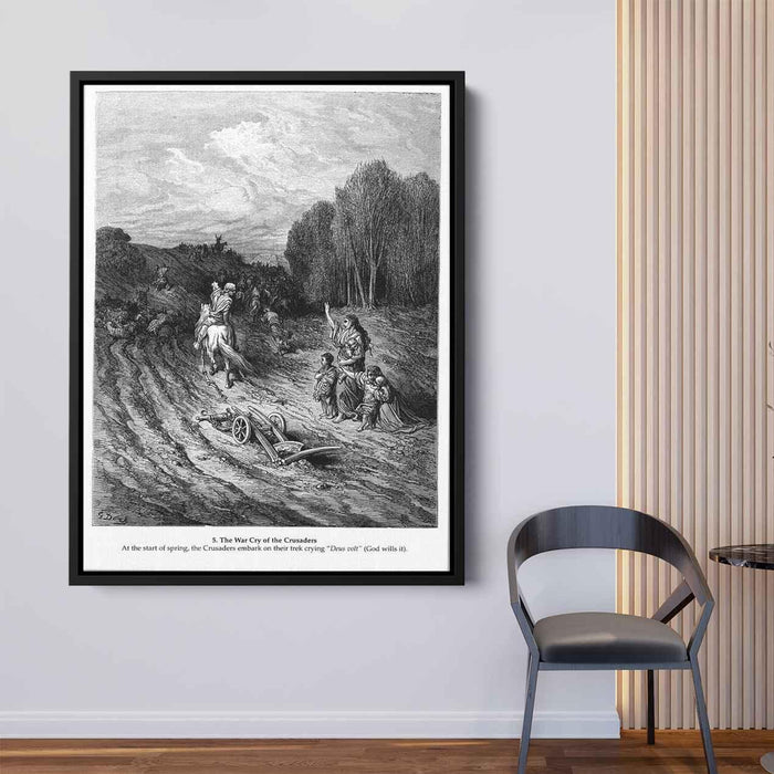 The War Cry of the Crusaders by Gustave Dore - Canvas Artwork