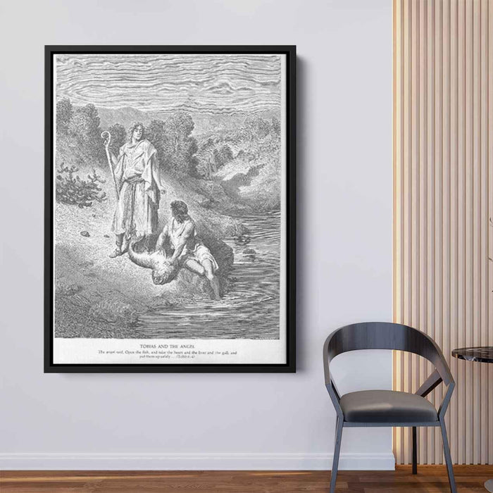 Tobias and the Angel by Gustave Dore - Canvas Artwork