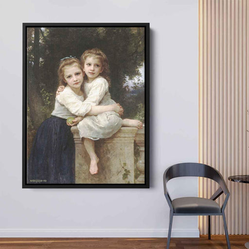 Two Sisters (1901) by William-Adolphe Bouguereau - Canvas Artwork