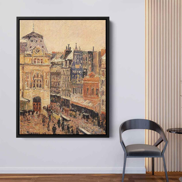 View of Paris, Rue d'Amsterdam by Camille Pissarro - Canvas Artwork
