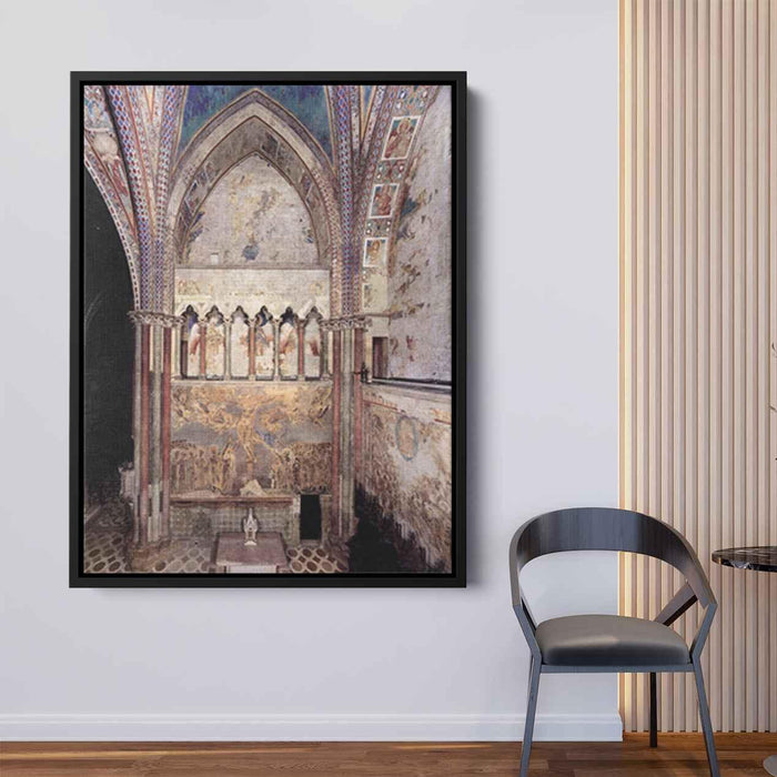 View of the frescoes in the left transept (1283) by Cimabue - Canvas Artwork