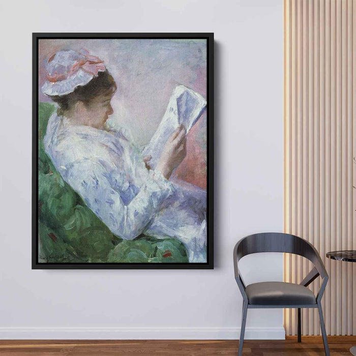 Woman Reading (1879) by Mary Cassatt - Canvas Artwork