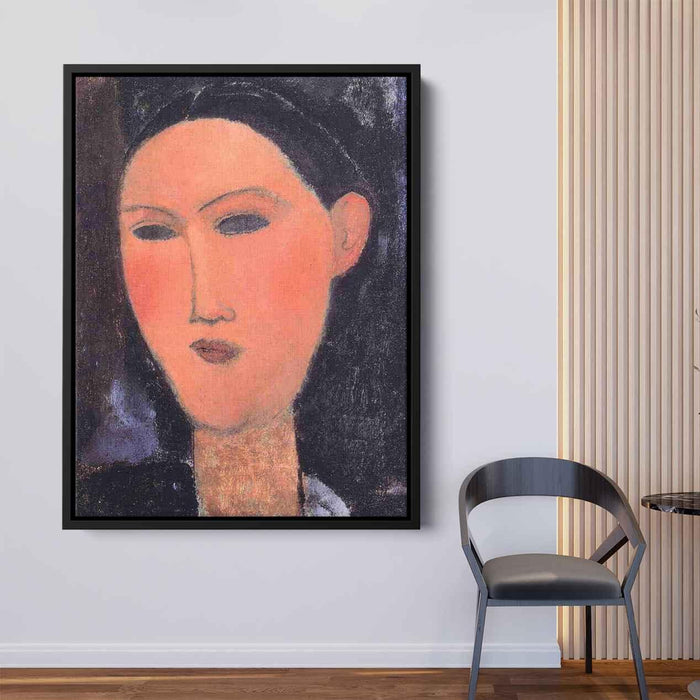 Woman's Head (1915) by Amedeo Modigliani - Canvas Artwork