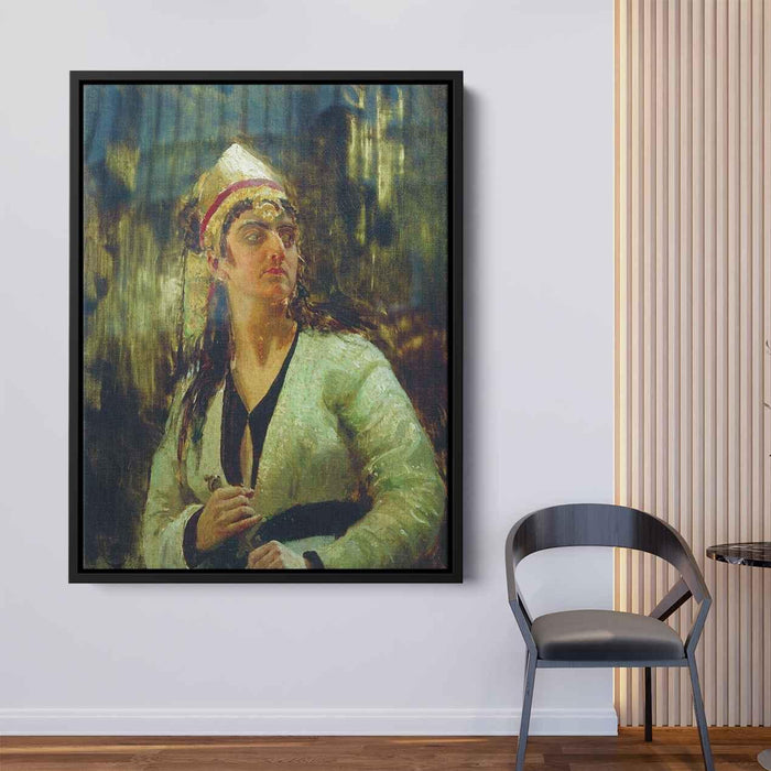 Woman with dagger by Ilya Repin - Canvas Artwork