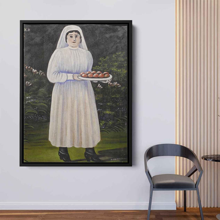 Woman with Easter Eggs by Niko Pirosmani - Canvas Artwork
