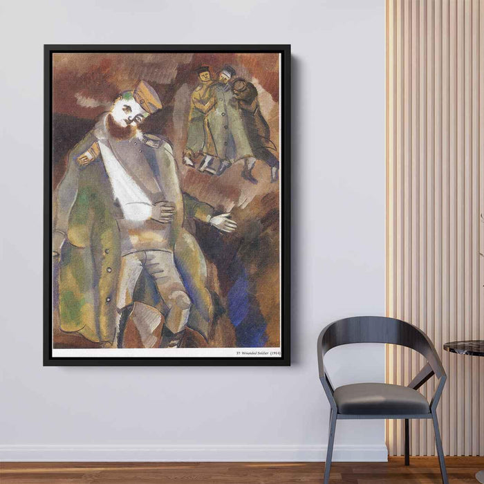 Wounded Soldier (1914) by Marc Chagall - Canvas Artwork