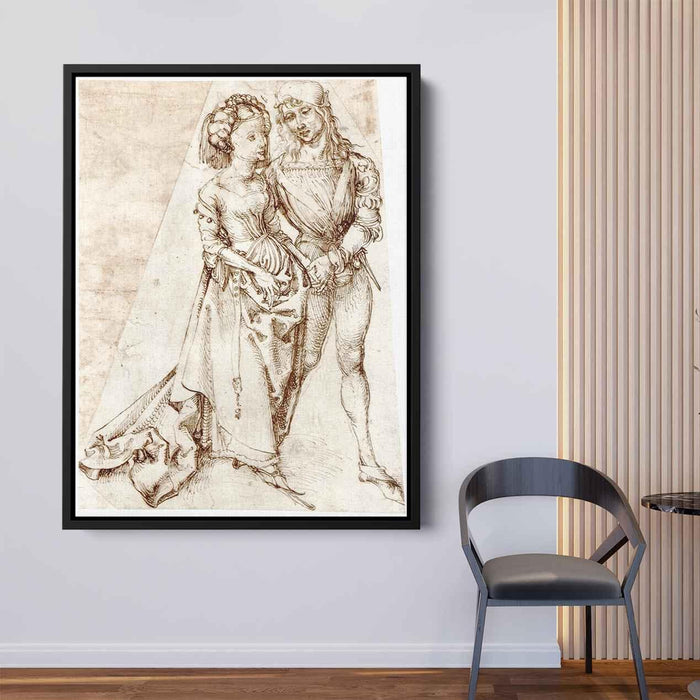 Young couple (1494) by Albrecht Durer - Canvas Artwork