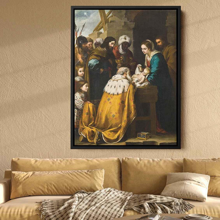 Adoration of the Magi (1660) by Bartolome Esteban Murillo - Canvas Artwork