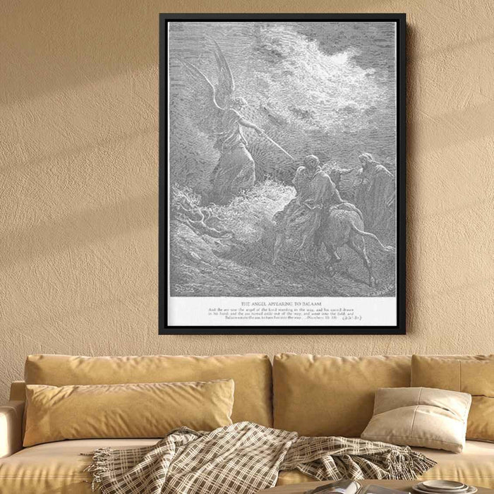 An Angel Appears to Balaam by Gustave Dore - Canvas Artwork