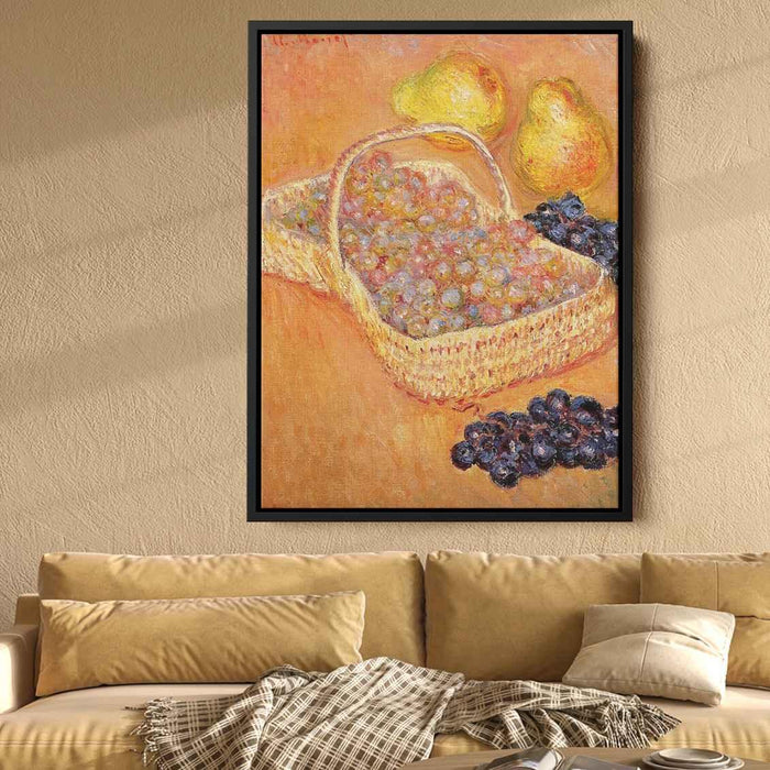 Basket of Graphes, Quinces and Pears by Claude Monet - Canvas Artwork