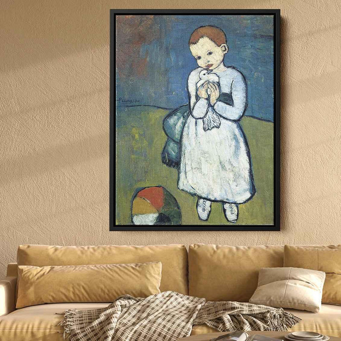 Child with dove (1901) by Pablo Picasso - Canvas Artwork