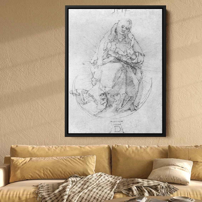 Crescent Madonna (1514) by Albrecht Durer - Canvas Artwork