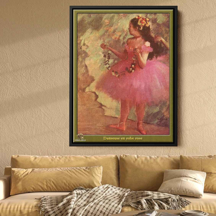 Dancer in pink dress (1880) by Edgar Degas - Canvas Artwork