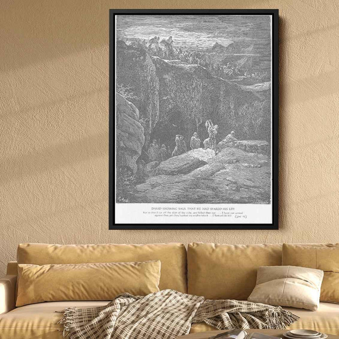 David Shows Saul How He Spared His Life by Gustave Dore - Canvas Artwork