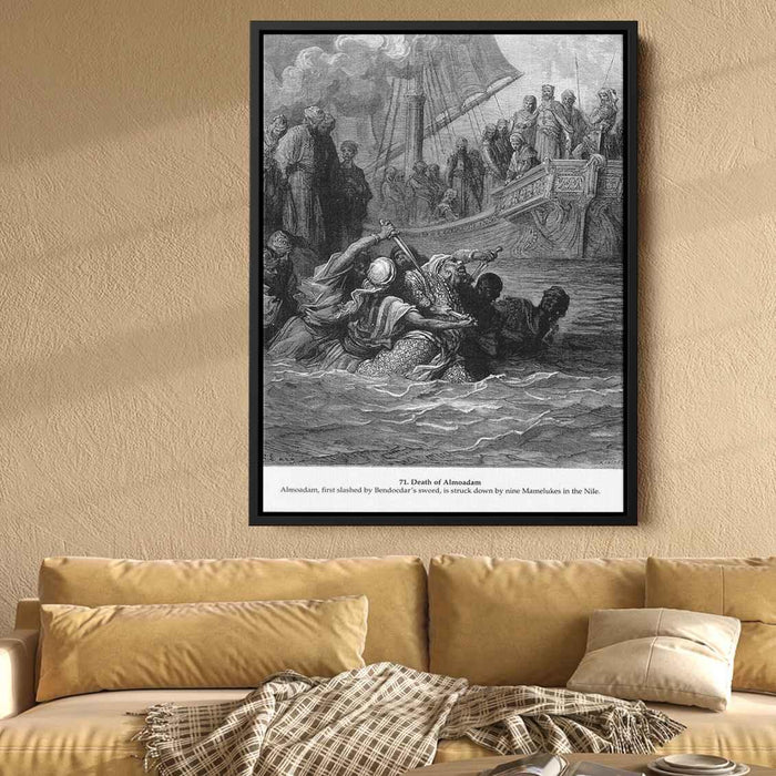 Death of Almoadam (1877) by Gustave Dore - Canvas Artwork