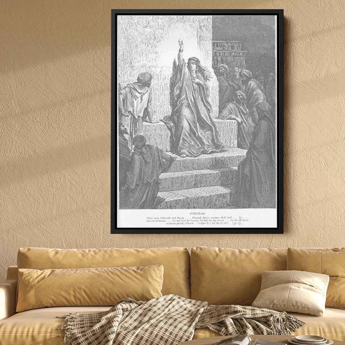 Deborah, engraved by Ettlin by Gustave Dore - Canvas Artwork