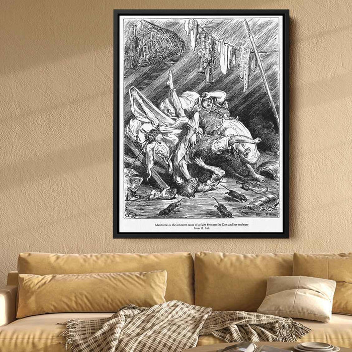 Don Quixote by Gustave Dore - Canvas Artwork