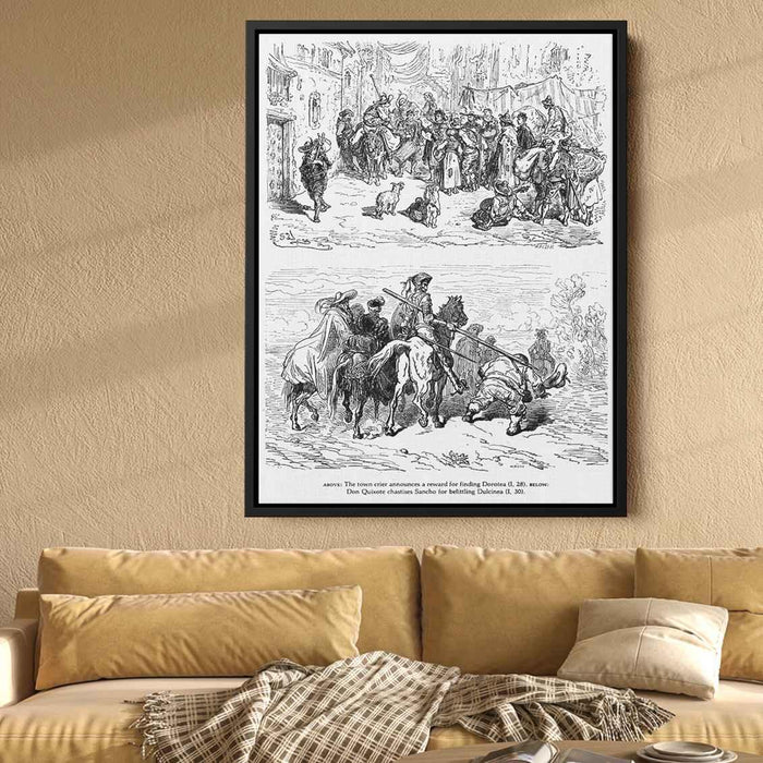 Don Quixote by Gustave Dore - Canvas Artwork