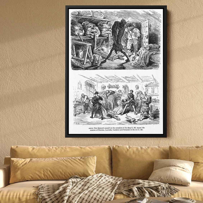 Don Quixote by Gustave Dore - Canvas Artwork