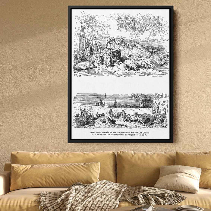 Don Quixote by Gustave Dore - Canvas Artwork