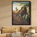 Don Quixote and Sancho Pansa by Honore Daumier - Canvas Artwork