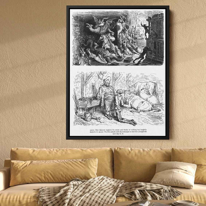 Don Quixote by Gustave Dore - Canvas Artwork