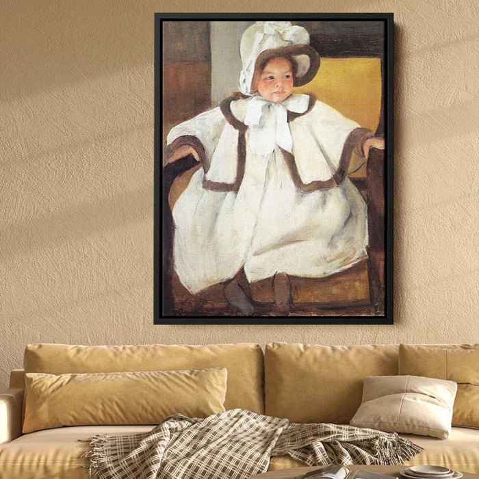 Ellen Mary Cassatt In A White Coat (1896) by Mary Cassatt - Canvas Artwork