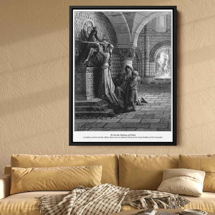 For the Defense of Christ by Gustave Dore - Canvas Artwork