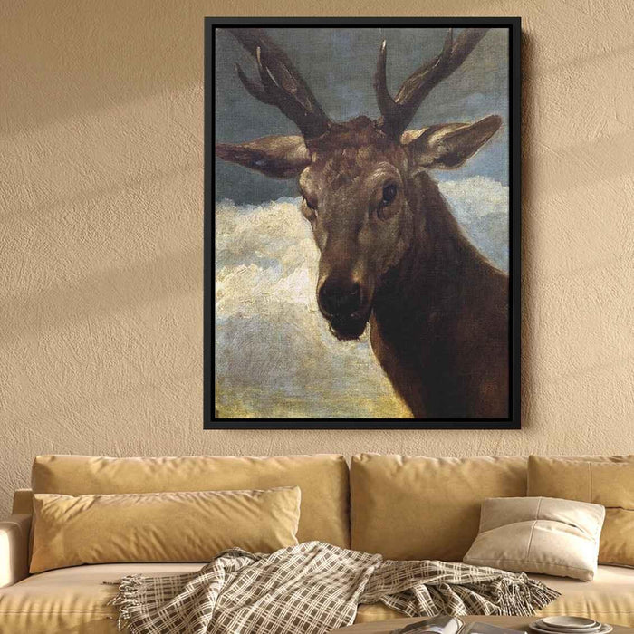 Head of a Stag (1634) by Diego Velazquez - Canvas Artwork