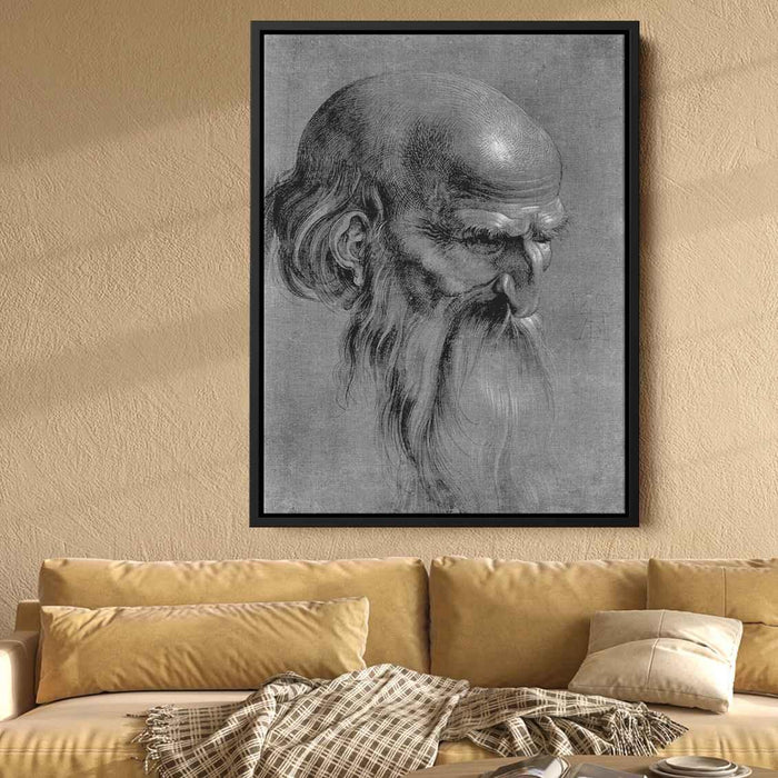 Head of an apostle (1508) by Albrecht Durer - Canvas Artwork