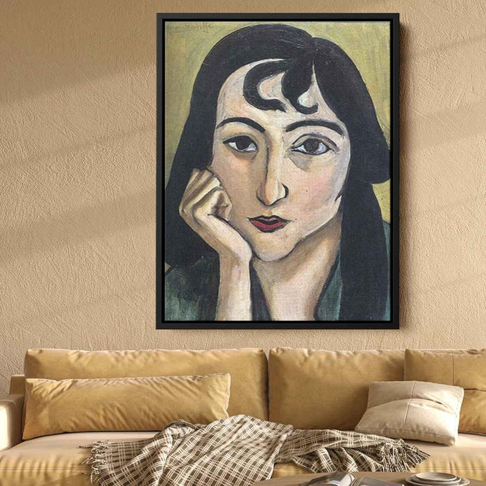 Head of Lorette with Curls (1917) by Henri Matisse - Canvas Artwork