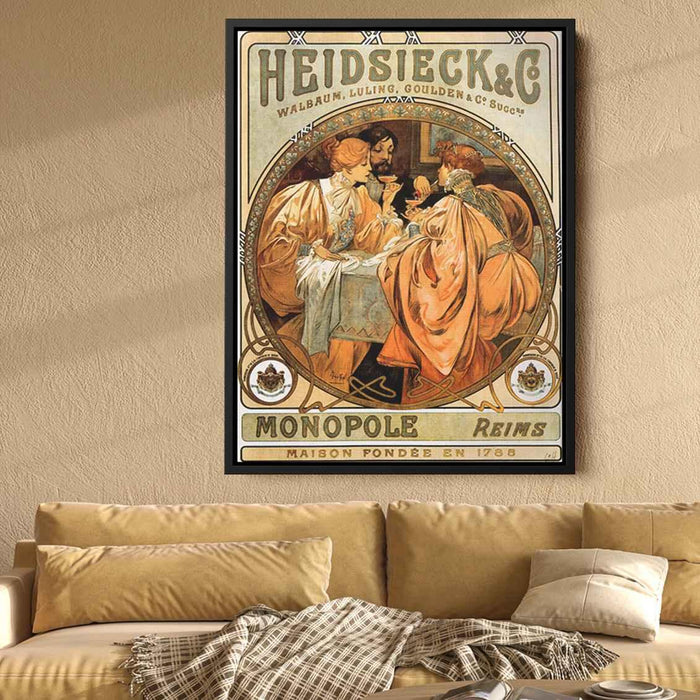 Heidsieck (1901) by Alphonse Mucha - Canvas Artwork