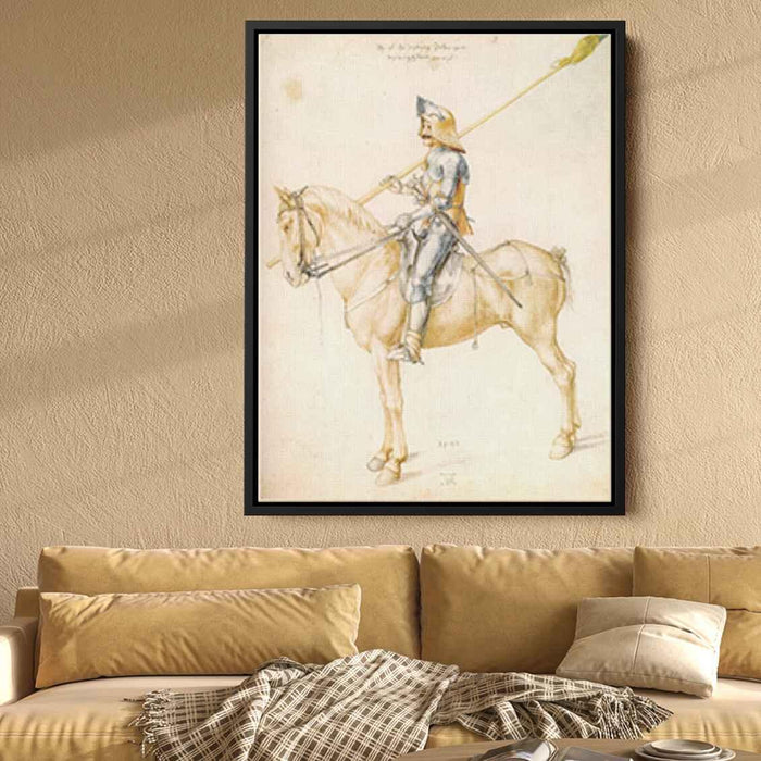 Knight On Horseback (1498) by Albrecht Durer - Canvas Artwork