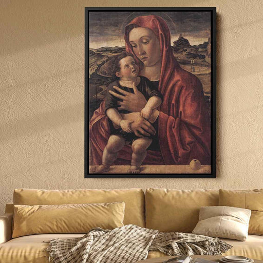 Madonna, with Child Standing on a Parapet by Giovanni Bellini - Canvas Artwork