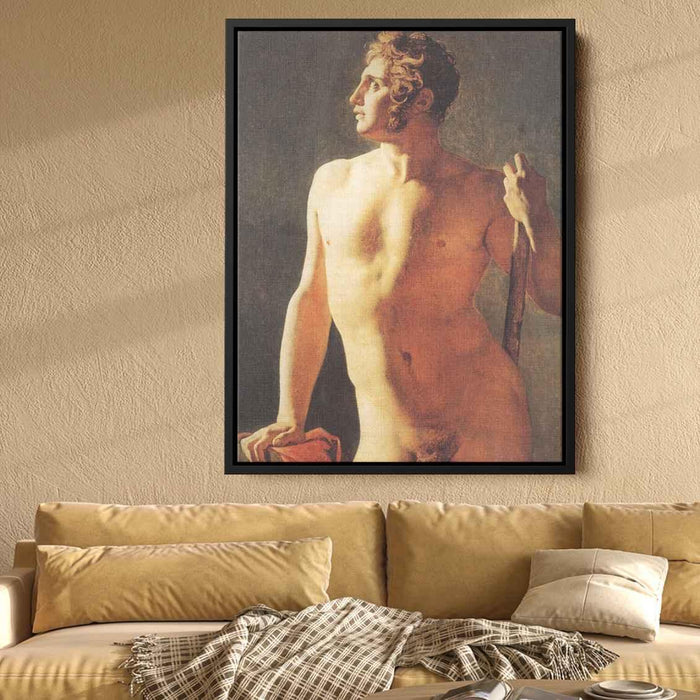 Male Torso (1800) by Jean Auguste Dominique Ingres - Canvas Artwork