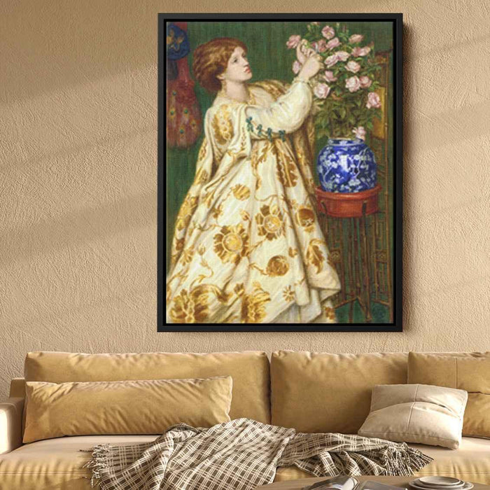 Monna Rosa (1867) by Dante Gabriel Rossetti - Canvas Artwork