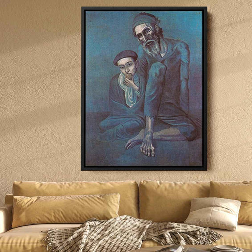 Old blind man with boy (1903) by Pablo Picasso - Canvas Artwork