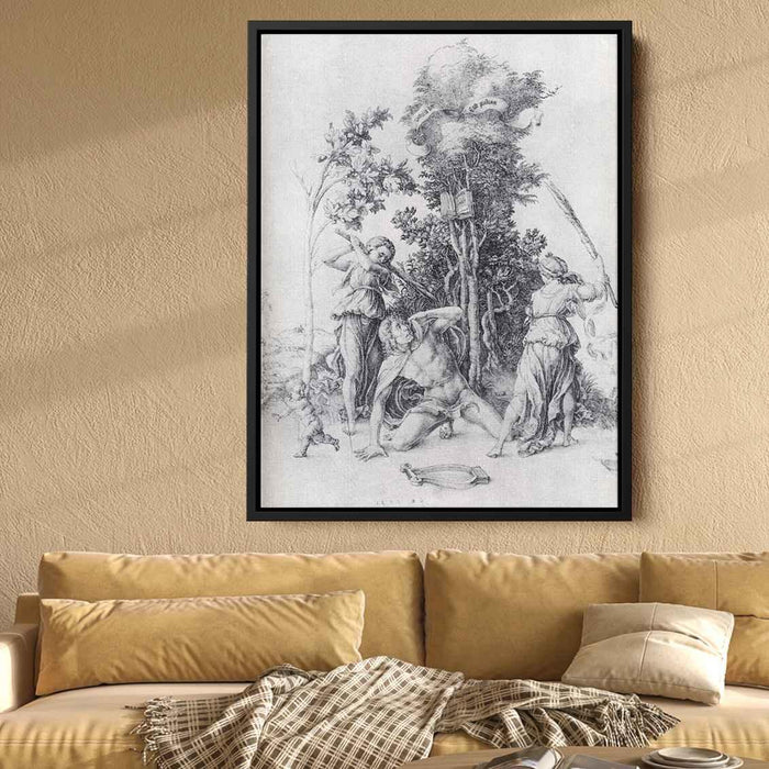 Orpheus Slain By Bacchantes, With A Boy Running Away by Albrecht Durer - Canvas Artwork