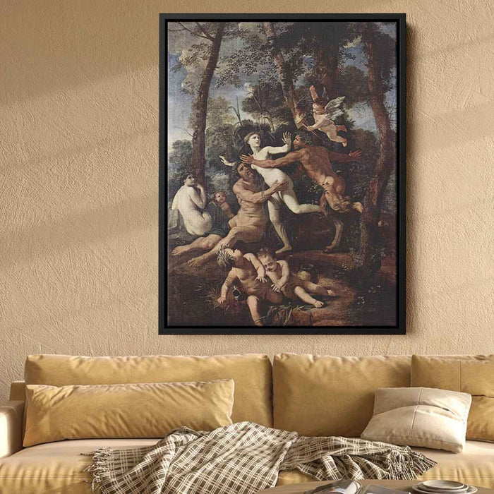 Pan and Syrinx (1638) by Nicolas Poussin - Canvas Artwork