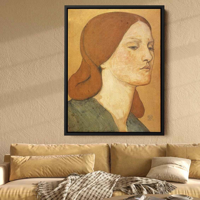 Portrait of Elizabeth Siddal (1865) by Dante Gabriel Rossetti - Canvas Artwork