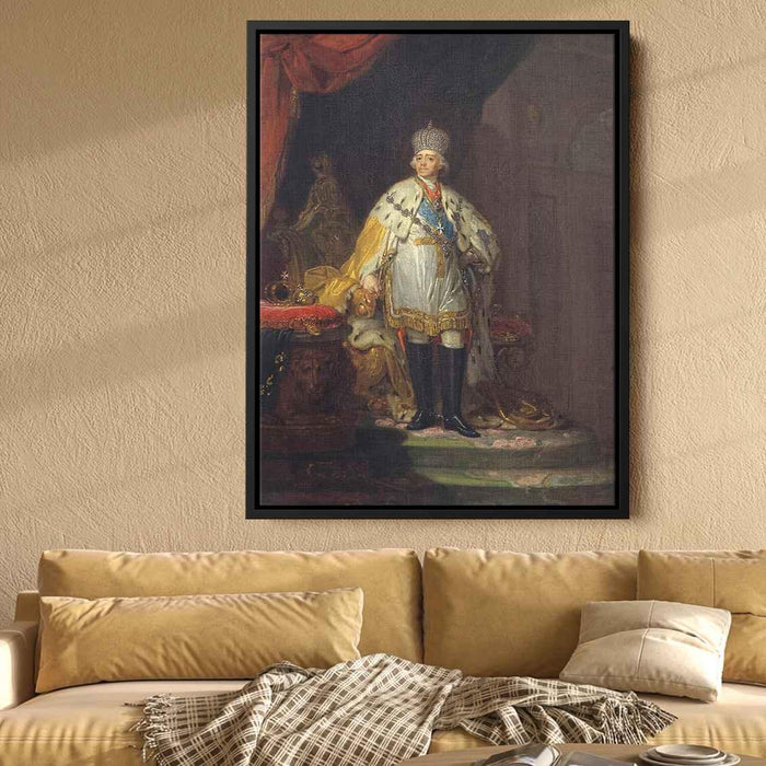 Portrait of Emperor Paul I (1800) by Vladimir Borovikovsky - Canvas Artwork