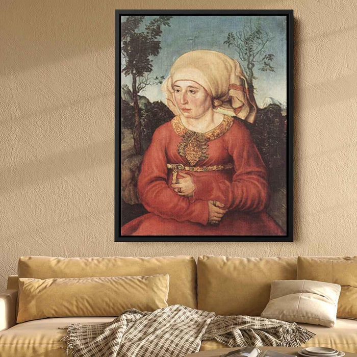 Portrait of Frau Reuss (1514) by Lucas Cranach the Elder - Canvas Artwork